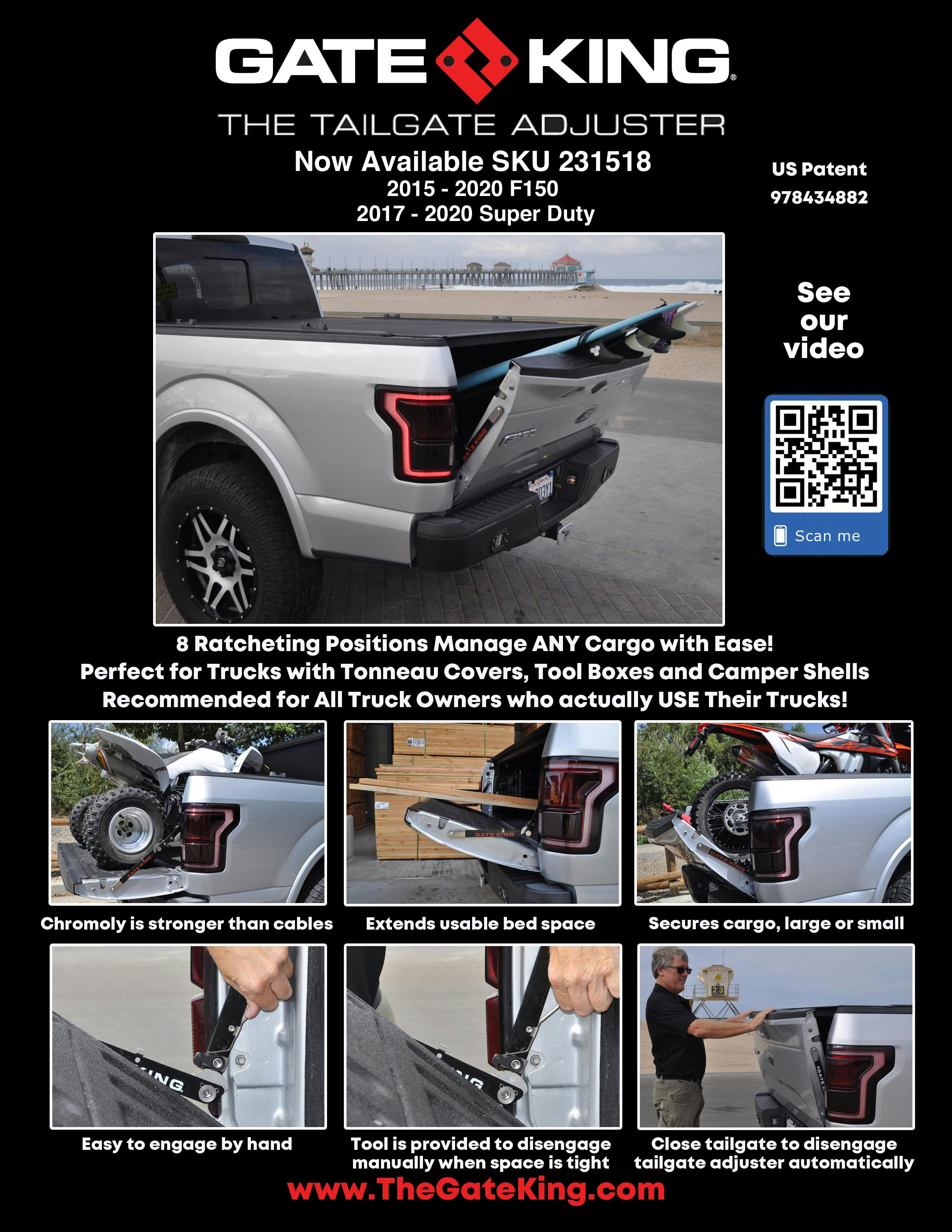 Gate King 231518 GateKingTailgate Adjuster F150, Super Duty